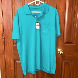 Teal Van Heusen Short Sleeved Shirt